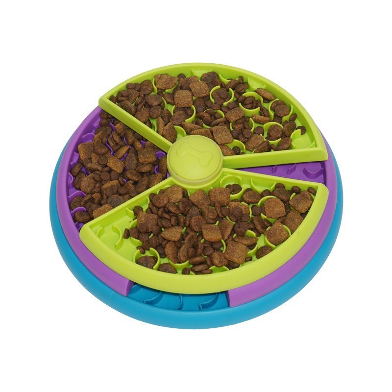 Slow eating bowl for pets