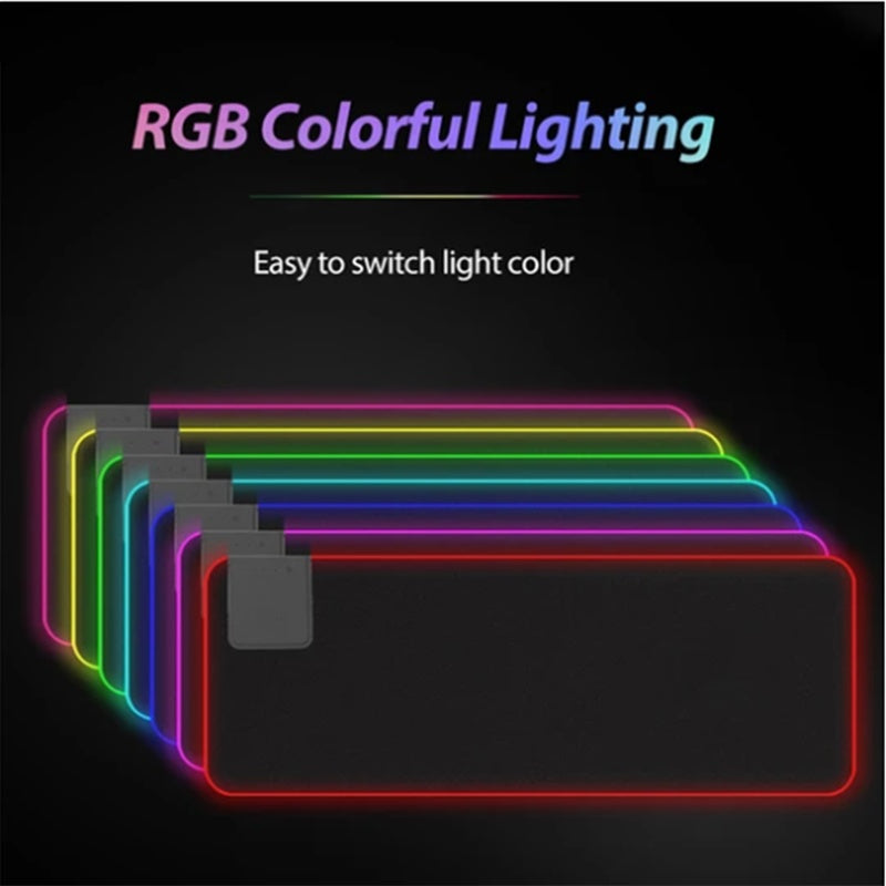 Wireless Charger LED Light RGB Glowing Mouse Pad