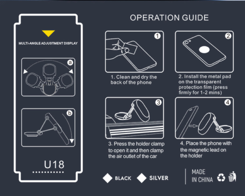 Foldable Magnetic Phone Holder