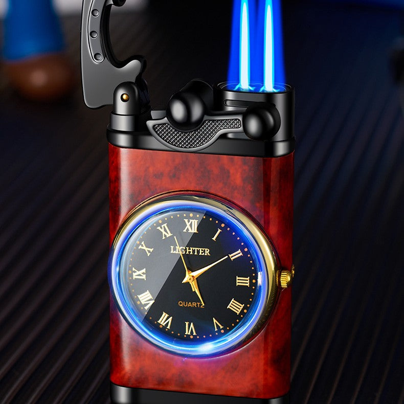 Double Flame Clock Lighter