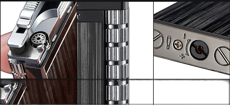 Straight Metal Inflatable Windproof Lighter