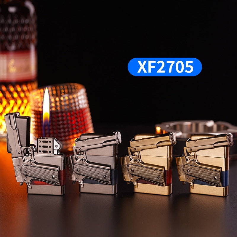 Pistol Shape Metal Lighter