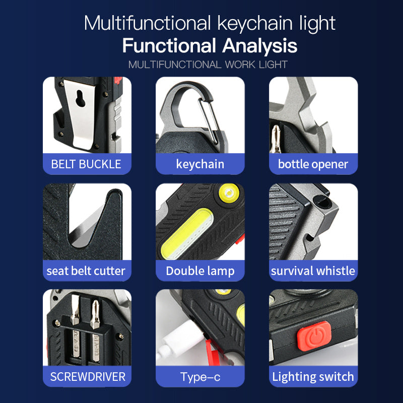 Multifunctional Keychain Light
