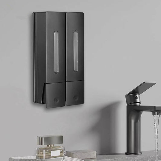 Wall-mounted Punch-free Hair & Body Shampoo Box Press Soap Dispenser